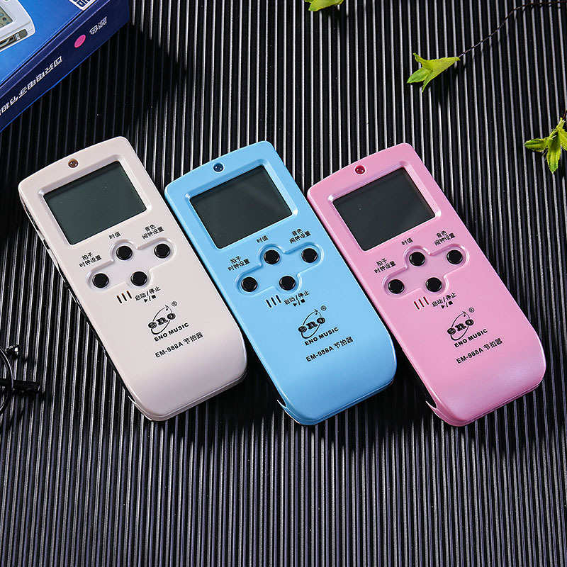 伊诺电子节拍器钢琴考级吉他架子鼓古筝小提琴通用人声喊拍节奏器