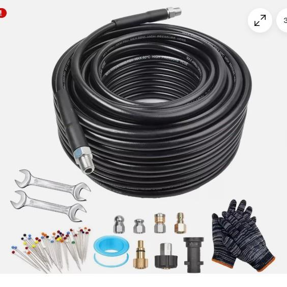 清洗机洗车水管100FT卡赫凯驰30米套装BP5800psi 1/4转接