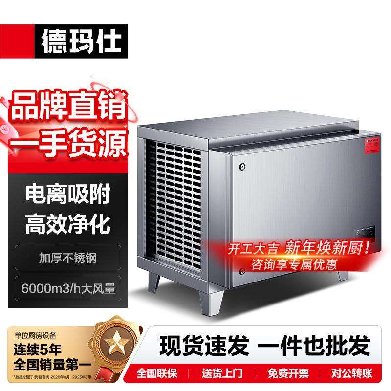 徳玛仕商用室内油烟净化器餐饮低空油烟净化器不锈钢油雾净化哇噢