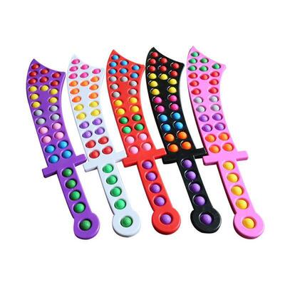 Pop It Fidget Sword toy finger bubble music press bubble mus