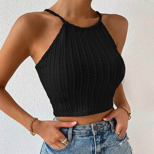 Female style backless camisole vest