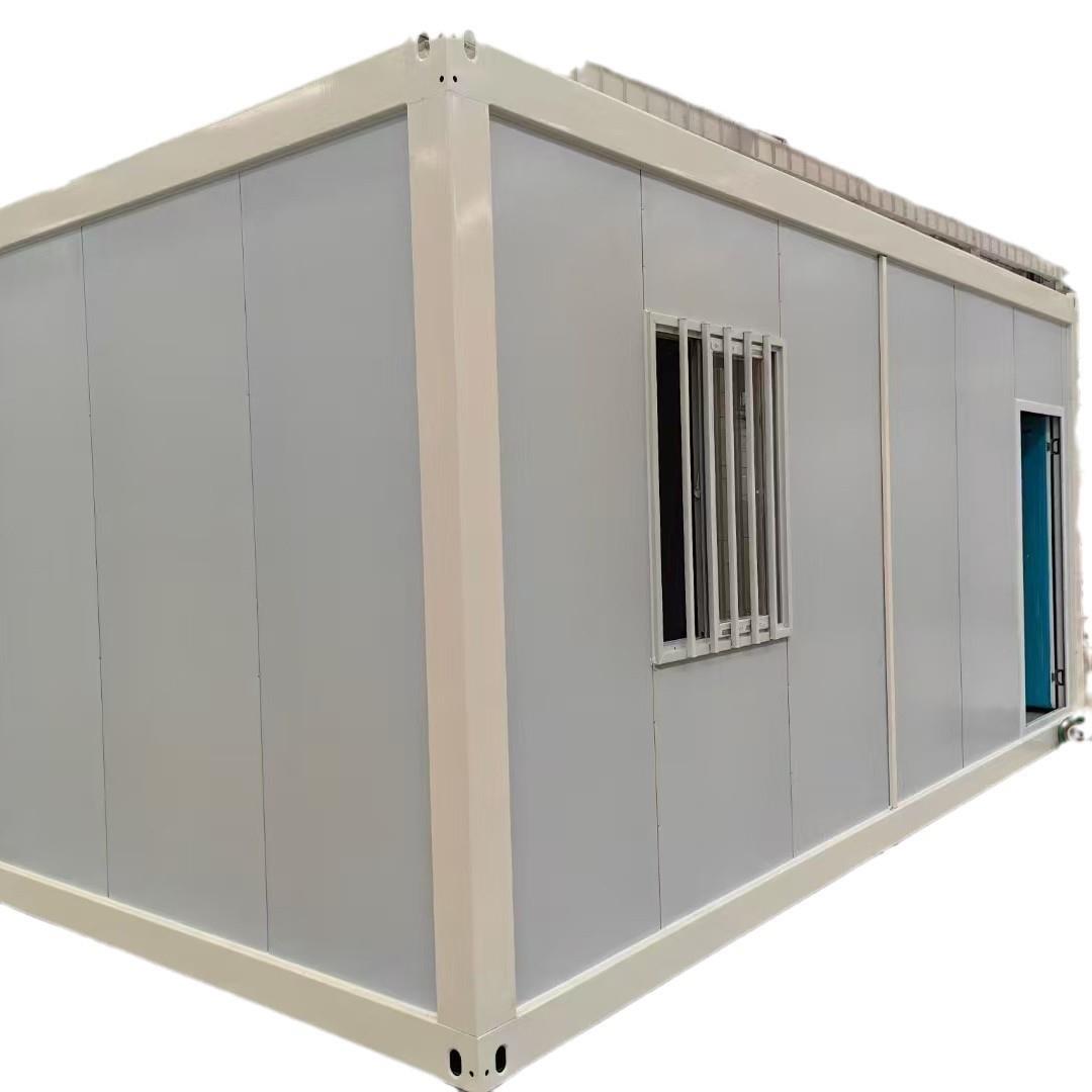 集装箱式吸烟室建筑施工休息区可移动户外公共吸烟防火岩棉墙板