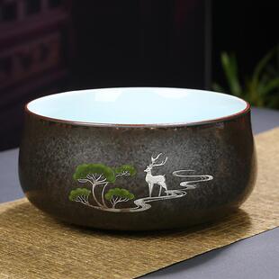 茶号用洗陶瓷家大杯洗水洗碗中式 复古风单茶个洗茶杯盆796水盂道