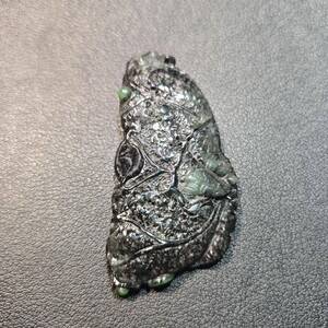 悦缅缘四会翡翠天光墟天然缅甸A货翡翠挂件翡翠手工残荷系列
