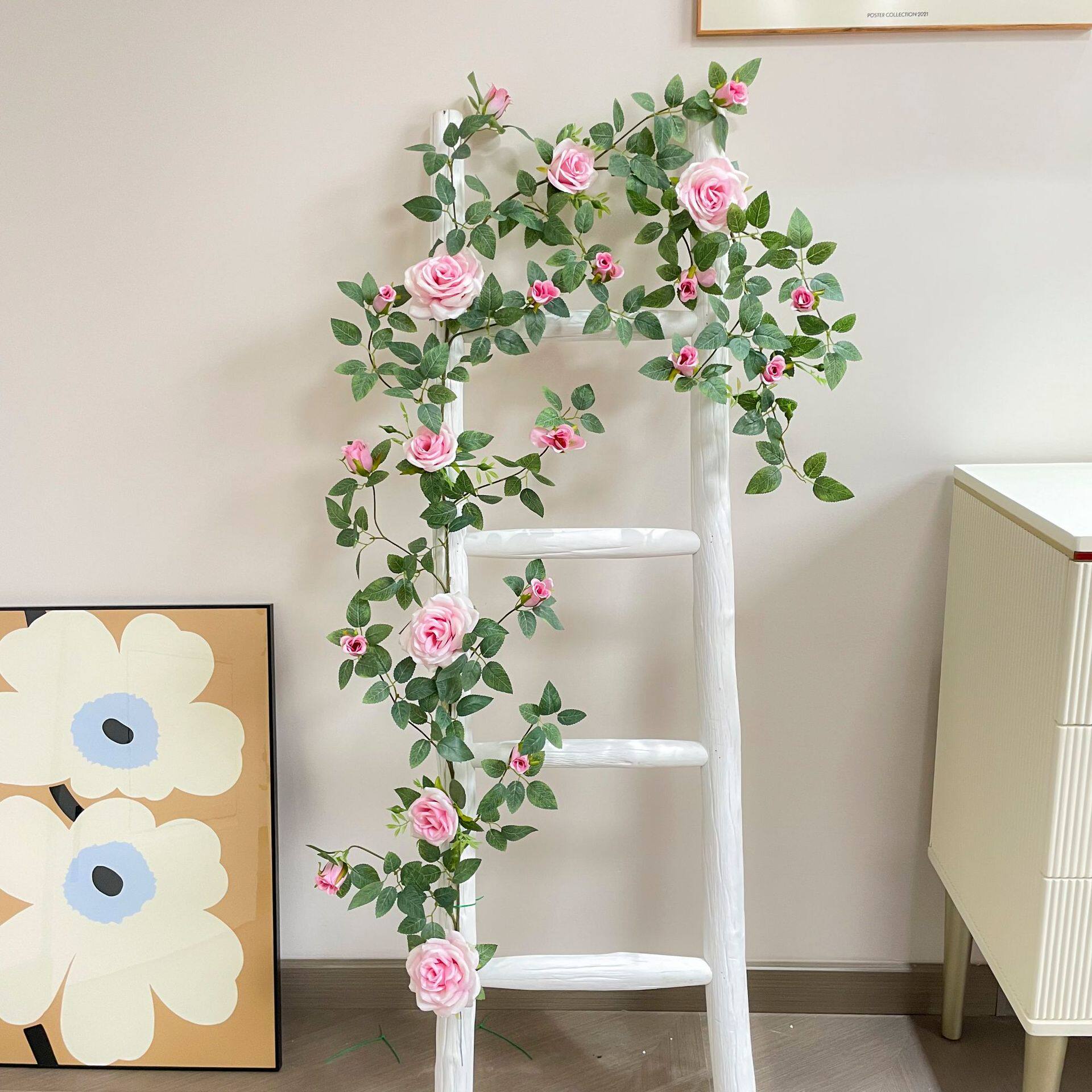 装饰物挂玫瑰花藤蔓花空调楼梯藤条仿真假遮挡管道墙面高级花塑料,鲜花速递/花卉仿真/绿植园艺,仿真绿植,淘宝优惠券,粉丝福利购,淘宝优惠卷