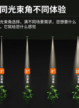 小角度聚光射灯嵌入式玄关3度15度光束茶室餐桌氛围博物馆led洗墙