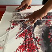 装 裱裁方裁画三角尺加厚亚克力尺子方尺裁尺拐尺工程测绘90度直角