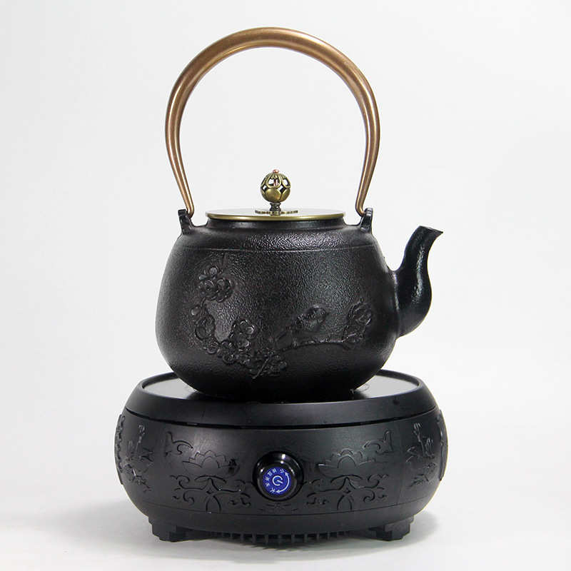 铁壶手工素雅铸炉套装铁茶壶家用泡茶涂层日式搪瓷茶具电艺陶煮水