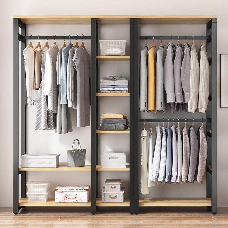 衣柜家用卧室简易布衣柜现代简约出租房用钢管加粗加固组装收纳柜