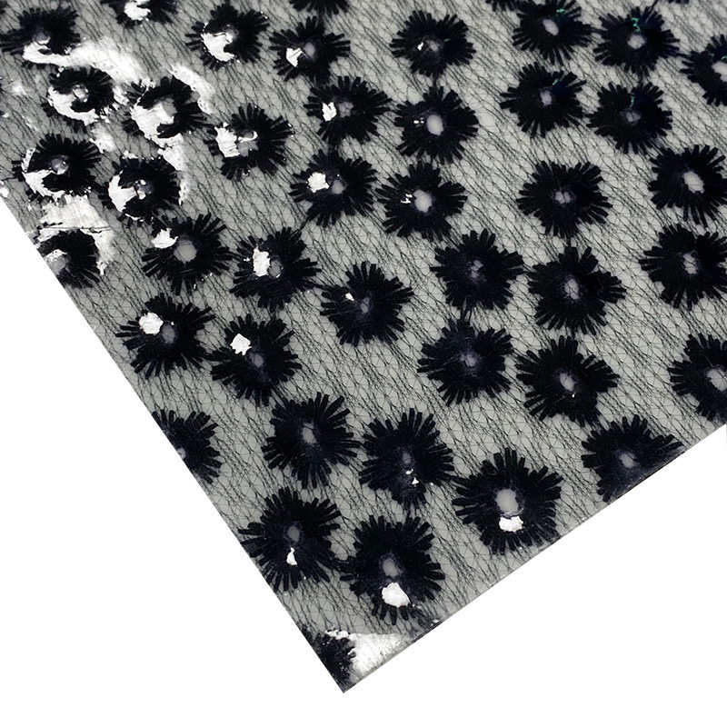 厂家直销 夹网绣花半透膜 网花磨砂光面EVA膜 手袋箱包鞋材料