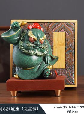 高档锦山件堂招财钟馗桌面装饰小摆学办室职场玄工位生日礼物送女