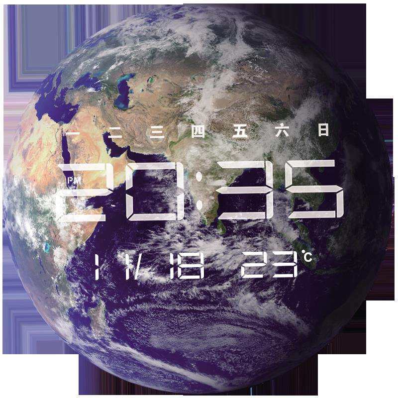 创意夜光时尚家用数字客厅万年历静音电子钟钟表挂钟挂墙台式时钟