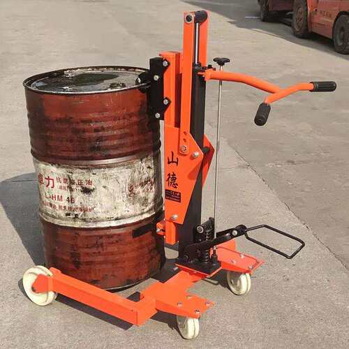 COY0.3B型200L铁桶塑胶通用型油桶搬运车圆桶液压车厂家现货