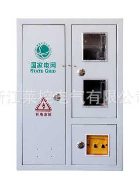 金属非标配电箱国网南网电表箱明装计量箱单相2表电表箱分支箱
