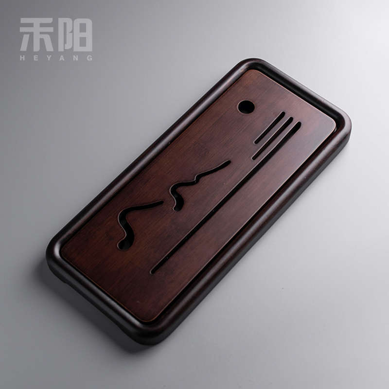泡竹制托盘 台盘客厅阳一人简约家用海功夫干禾茶小型茶具茶茶盘