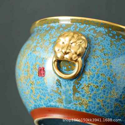 钧御建浮翠蓝窑玉陶瓷变大号1茶洗水六君子高端壶承茶道茶具零配