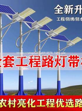 工程明灯6农村超带大功新农功率杆子亮照明灯太阳LED3米道路大功