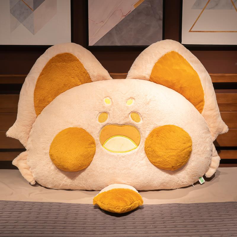 高档嘟舍嘟猫头软包靠背靠床垫嘟嘟抱枕大靠枕学生宿床上看书靠背