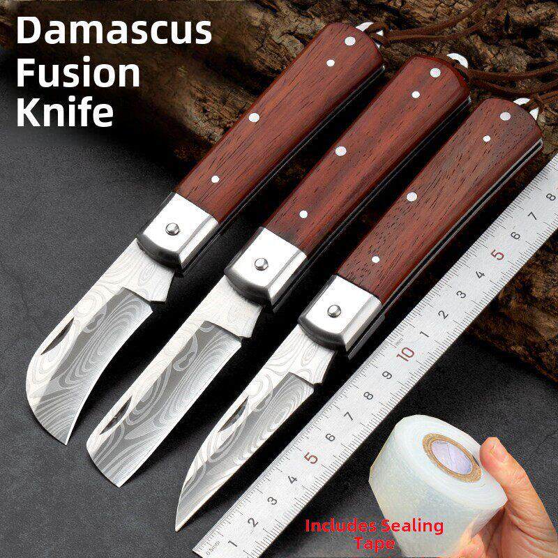 嫁接刀特种钢特级高级进口锋钢果树专用专业苗木接树月季大马士纹