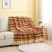 北空调毯子新款 盖沙发毯宿欧风午睡毯床民毯酒店尾办公室批发2023