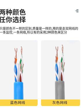 五超六类超类网线IGC家用千兆无氧线铜双绞线双蔽监控P屏OE网络30