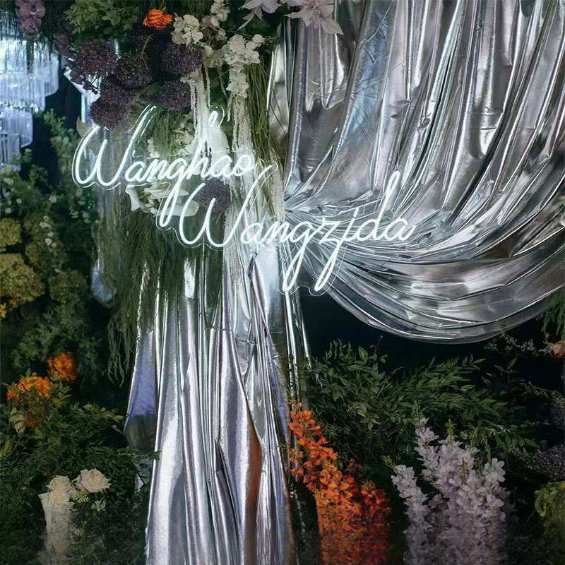 烫金布料婚庆节日舞台背景布幔装饰布弹力桌布金色银色婚礼幕布