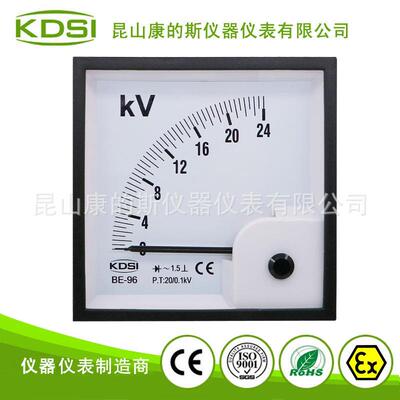 指针式电压表BE-96AC24kV20/0.1kV整流式轨道设备控制柜仪表
