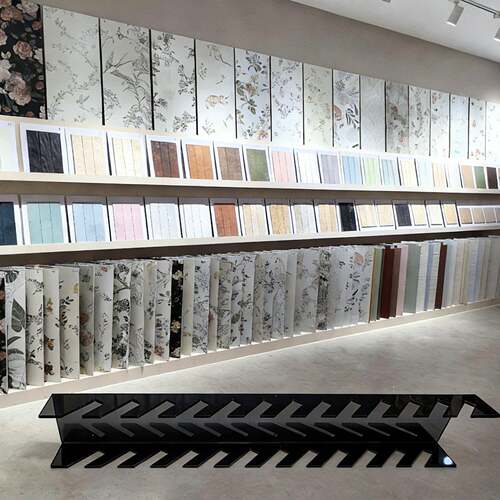 亚克力瓷砖展示架陶瓷墙砖地砖色板木地板斜插卡槽摆放展示陈列架