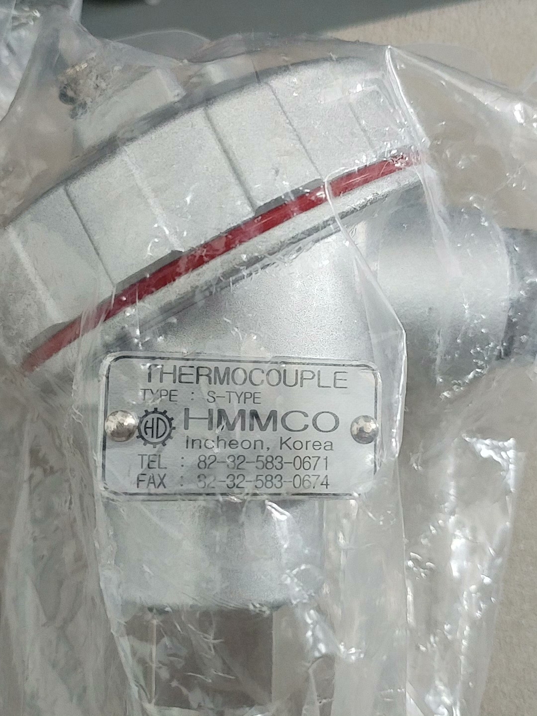 全新韩国HMMCO S型热电偶，原装进口，未拆封。型号S-T