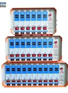 HSDR智能PID控制插卡式防烧热流道温控箱6组现货注塑模具温控器