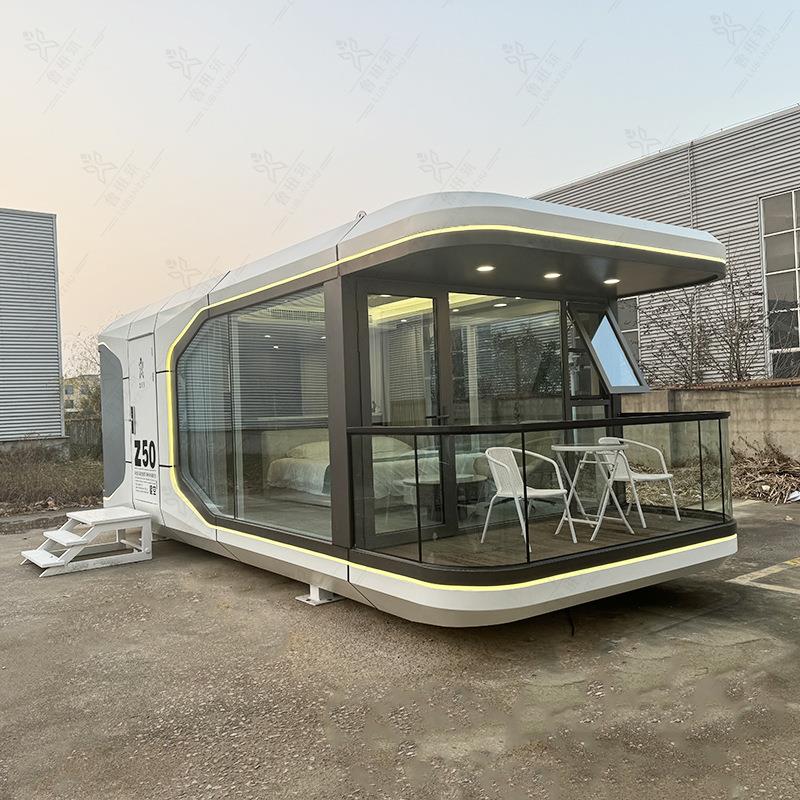 成品吊装景区民宿房屋 避暑山庄移动度假房屋 户外网红集装箱别墅