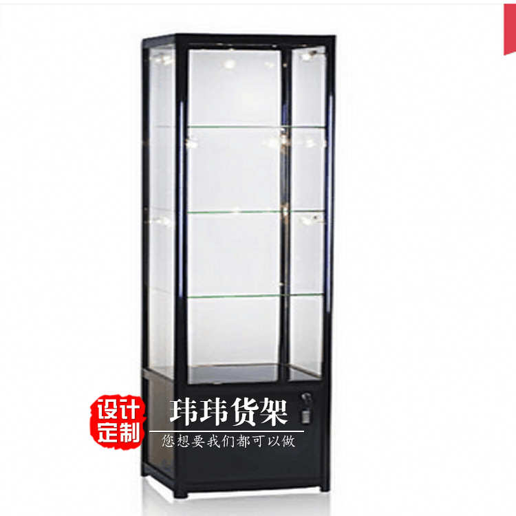 厂家批发汽车座椅货架 钛合金精品展示柜 玻璃展柜玮玮货架