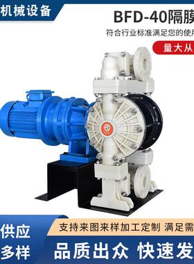 BFD系列氟塑料电动隔膜泵DN25-DN80无泄露化工系列自吸高扬程水泵