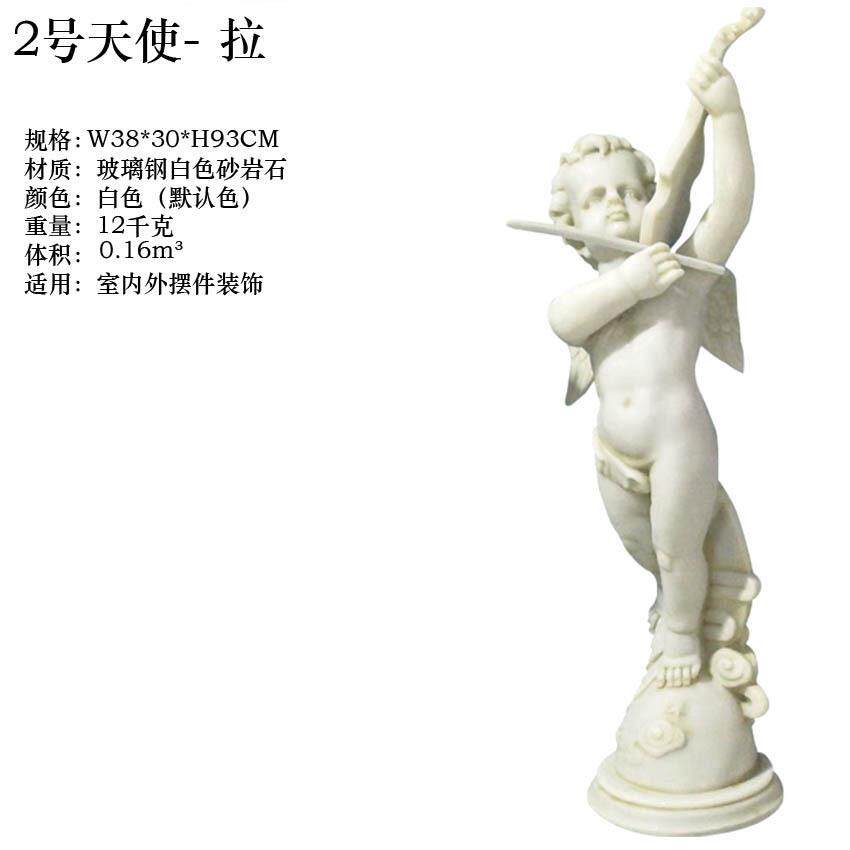 欧式树脂砂岩小天使雕塑摆件丘比特男孩音乐小天使花园公园雕塑