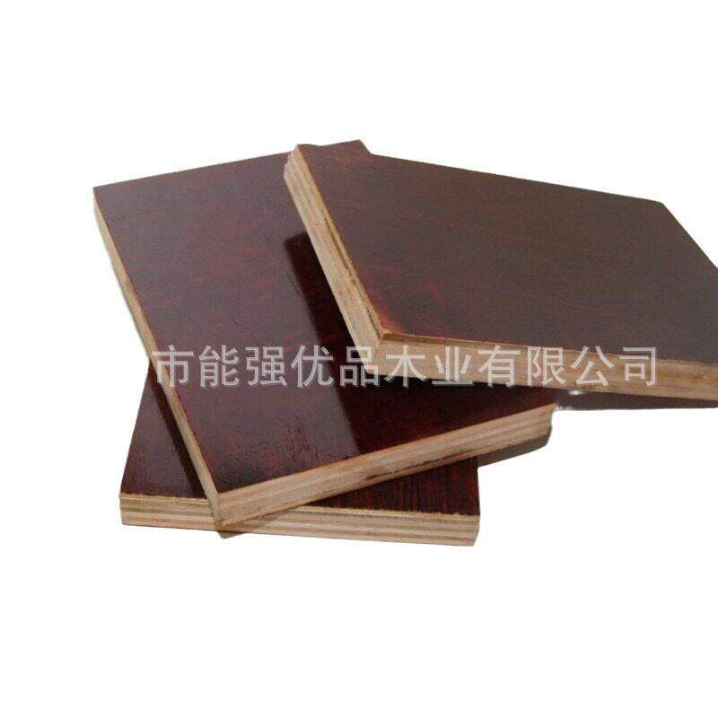 厂家工地工程建筑模板酚醛胶镜面胶合板红板覆膜板桉木松木木模板