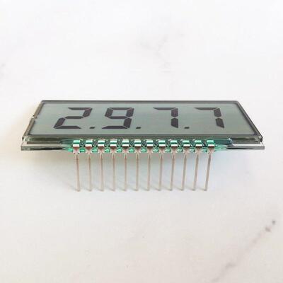 4位8字段码液晶显示屏TN液晶屏宽温半透数显断码LCD屏QYT2977现货