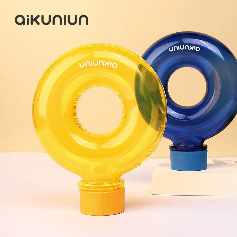 aikunlun鲲仑QQ壶户外环形便携圆形水杯大容量tritan塑料运动水壶