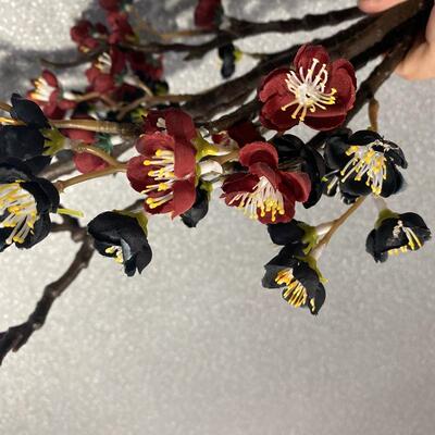 腊梅花仿真干支梅干枝梅花样板房插花新中式轻奢单只/束摆放花艺