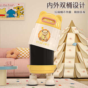 家用特大容量垃圾桶内外双桶垃圾篓加厚卧室客厅垃圾筒卫生间纸篓