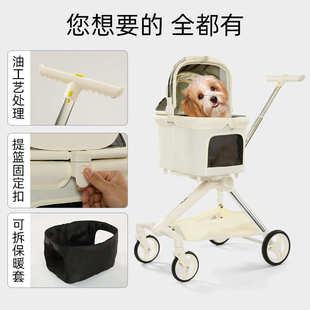 高端宠物推车换向设计狗狗推车中小型犬泰迪猫咪推车批发 外贸时尚