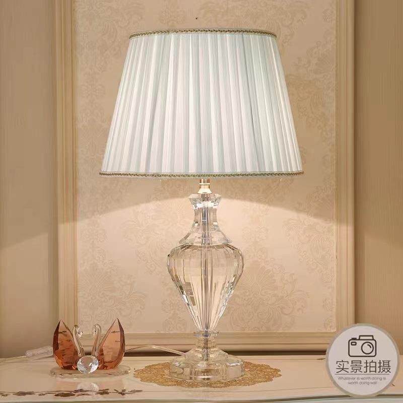 crystal table lamp轻奢水晶台灯卧室床头别墅现代简约跨境床头灯