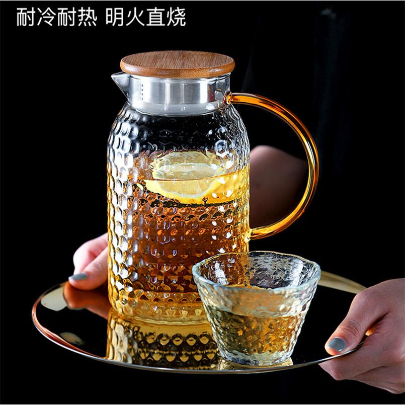 耐高温玻璃冷水壶晾凉白开水超大壶大容量冰水杯套装果茶冷泡家用