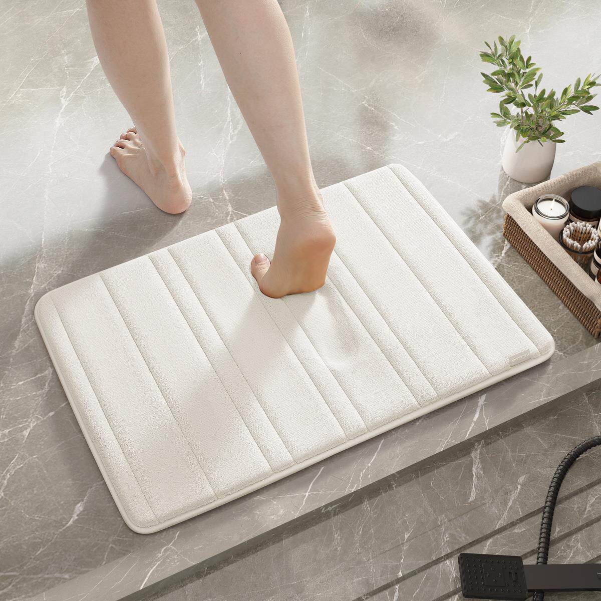 棉浴室进门口地垫加厚记忆卫生间地毯防滑门垫踩脚吸水脚垫可机洗