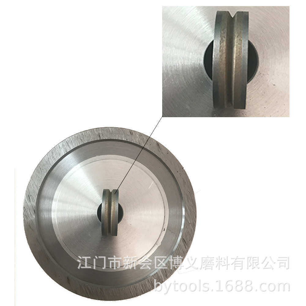 厂家玻璃磨轮金刚砂轮直线圆边机双边机异形机 圆边双边轮150