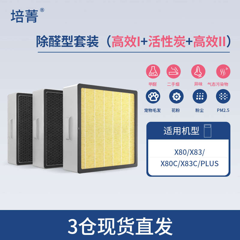 精品适配352空气净化器过滤网X80/X83C/X86C PLUS滤芯Y106C/Y100/