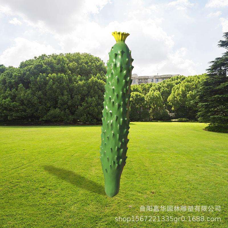 玻璃钢蔬菜水果仿真黄瓜雕塑 水果雕塑大型可制定果蔬玻璃钢雕塑