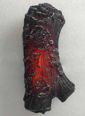 壁炉装饰家用仿真盆景木柴裸碳3D假火碳火现代观赏led盆炭