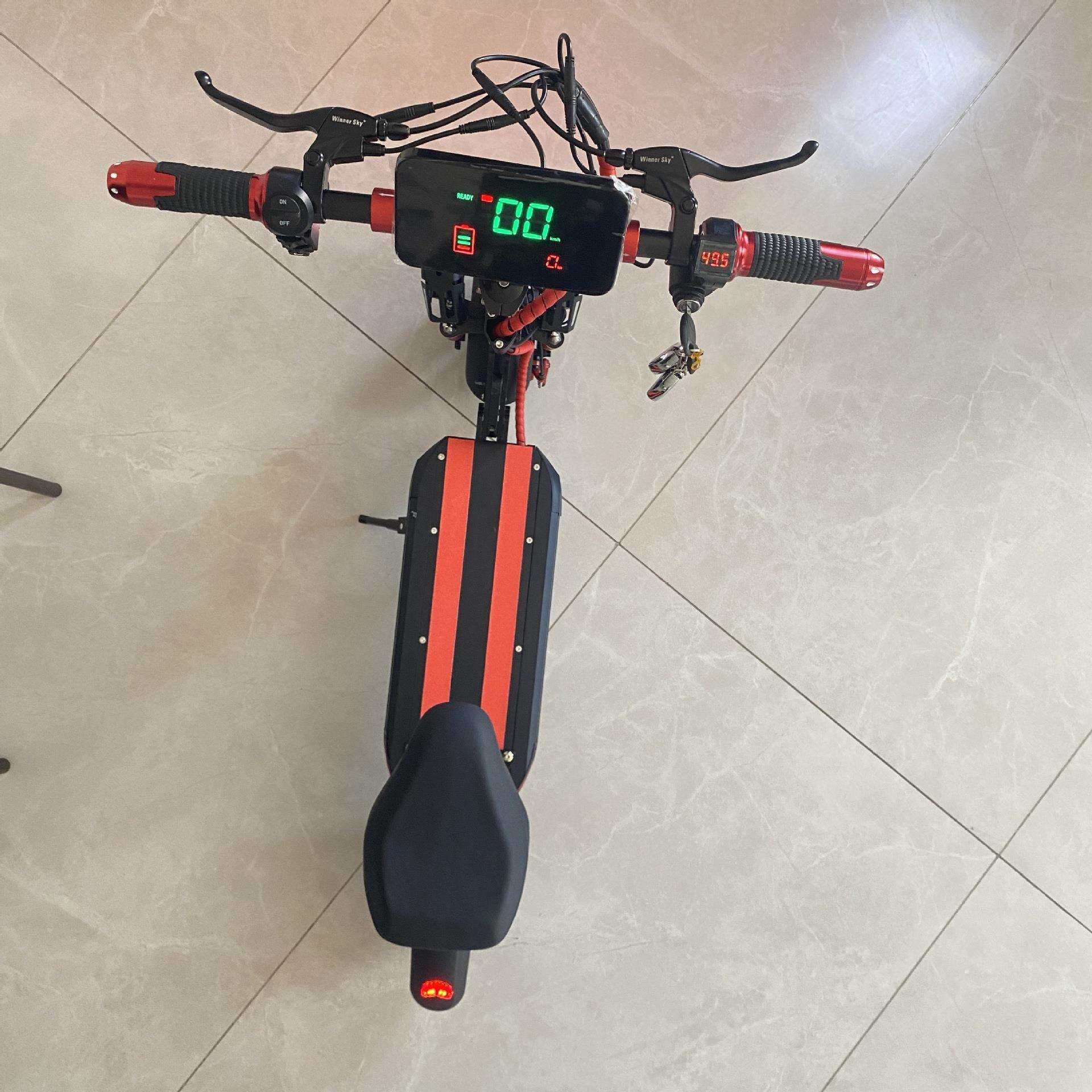 LX-K2PRO11寸电动滑板车48V铝合金代步车折叠便携双驱户外越野便