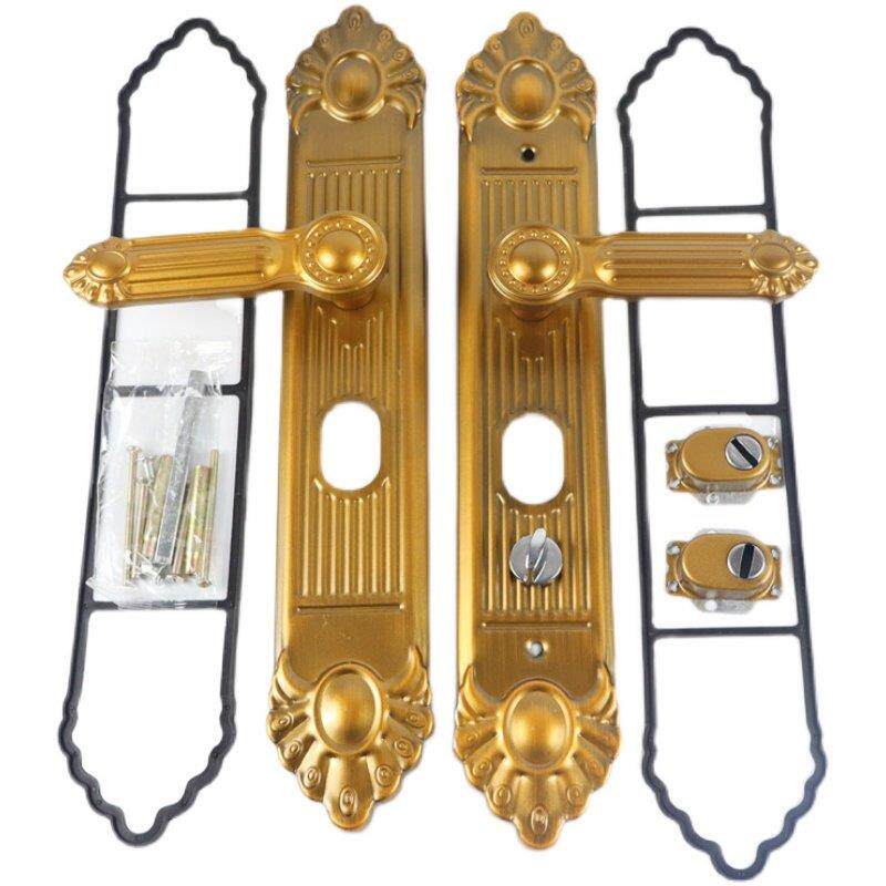 防盗门锁具拉手门锁大门锁双开门锁壳通用型烤漆通用型把手