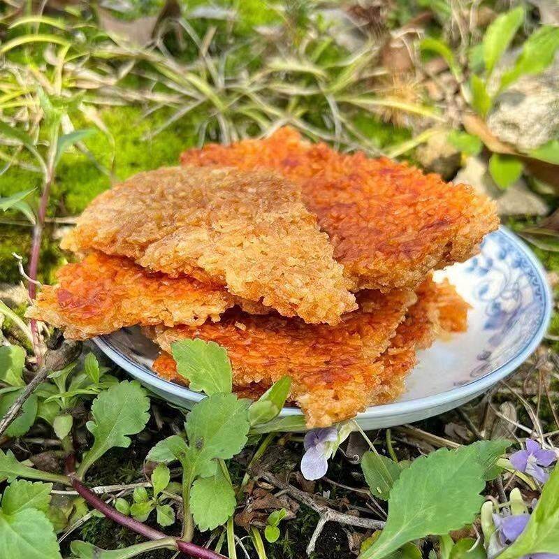 速发现货安徽岳西农家手工糯米锅巴袋装香脆童年小零食土灶柴火香